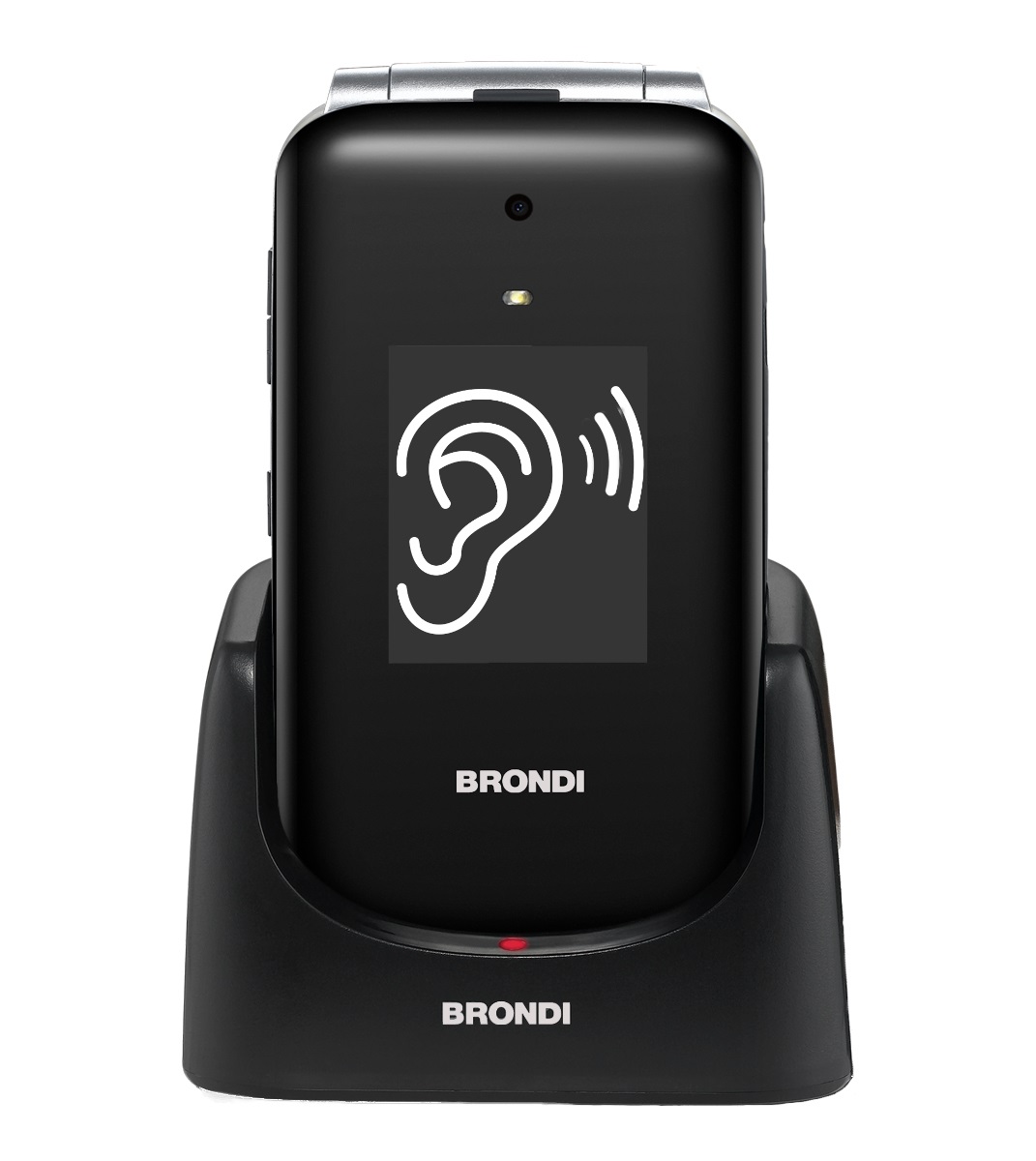 Brondi Amico Supervoice Nero Telefono per anziani 2.8