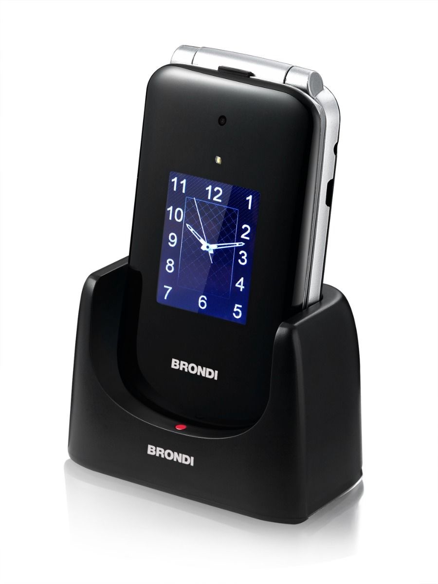 Brondi Amico Supervoice Nero Telefono per anziani 2.8
