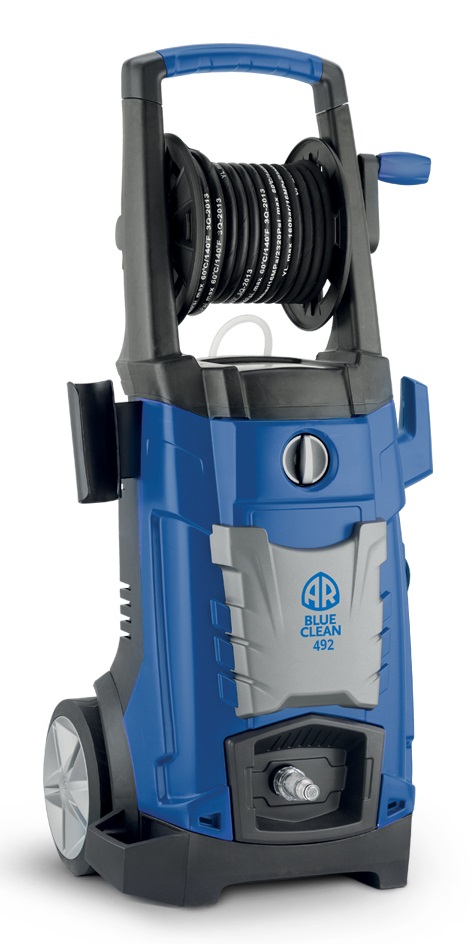 Annovi Reverberi 4 Series 492 - Idropulitrice Elettrica a Freddo 150 bar, 450 l/h, 2100 W, con Carrello a Due Ruote