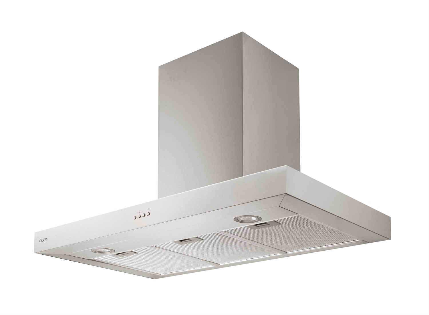 Candy CMB955X Cappa Aspirante a Parete 90 cm Acciaio Inox 620 m³/h con Filtro al Carbonio e Illuminazione LED
