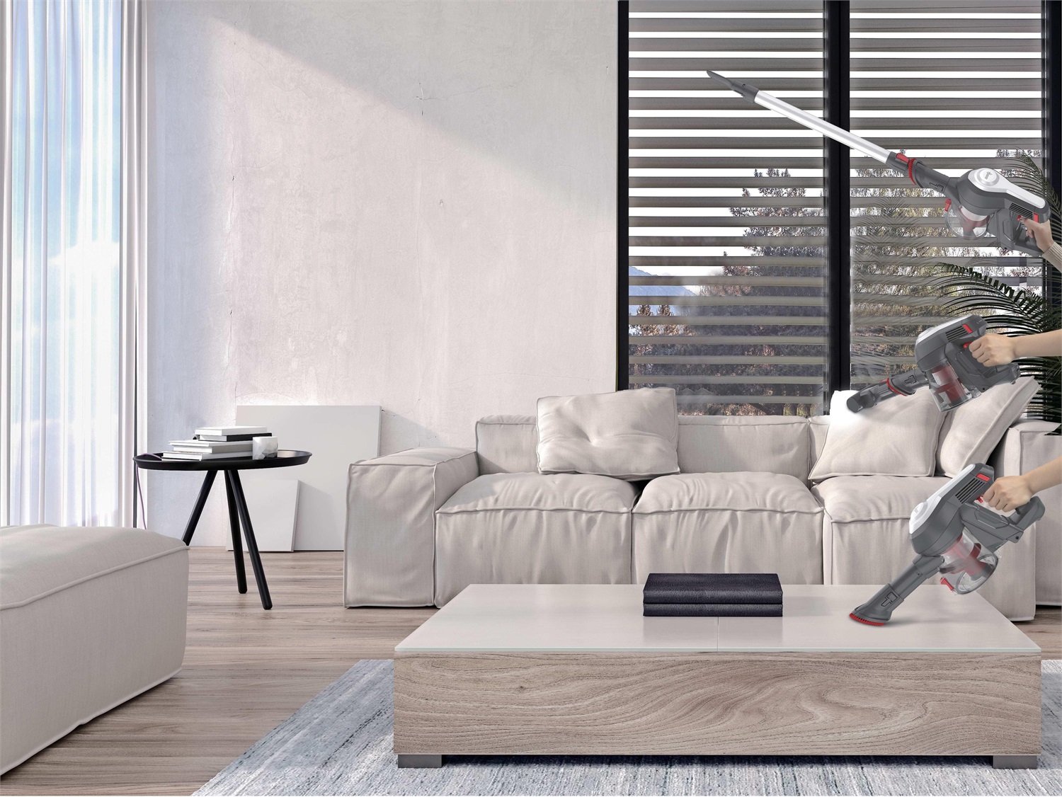 Hoover HF122GPT 011 Aspirapolvere Elettrica Senza Fili, Ciclonico, Senza Sacco, 170W, 0,9 L, Mini Turbo Spazzola, Autonomia 40 Min, Titanio/Rosso
