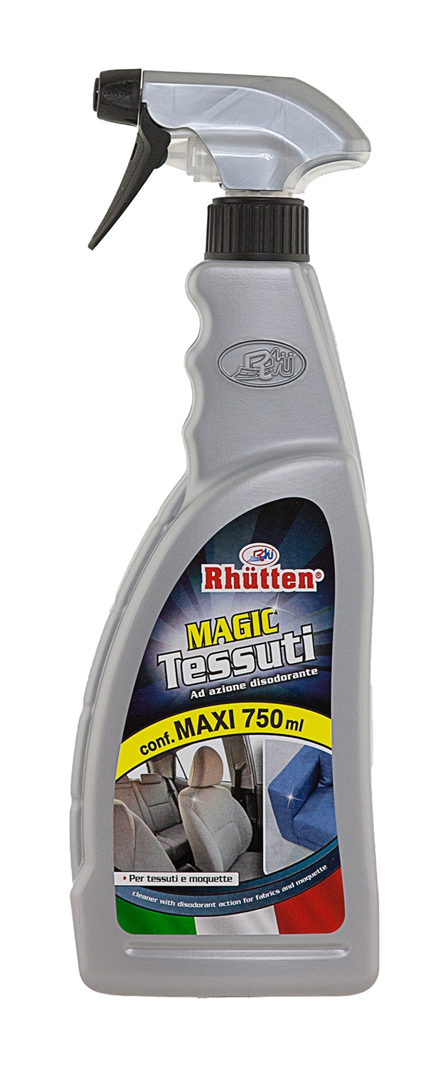 Rhütten Pulitore Magic Tessuti 750ml - Detergente per Interni Auto in Tessuto e Moquette