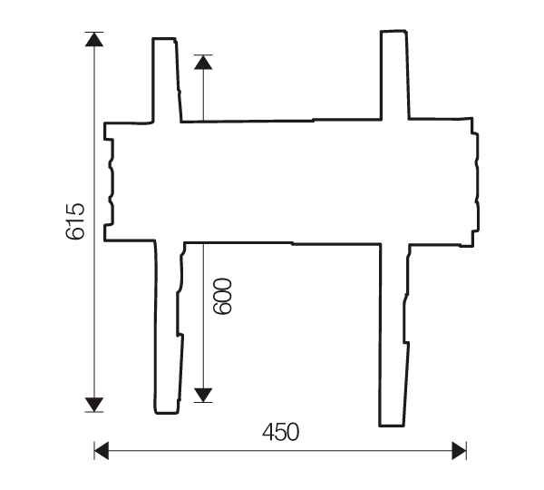 ITB OM06165 Supporto TV a parete 132,1 cm (52