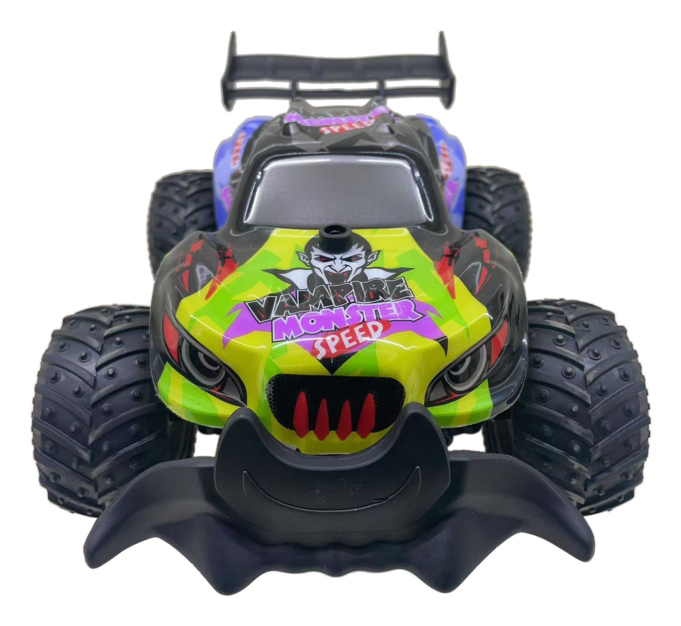 ODS TOYS Auto Radiocomandata Vampire Monster 1:18 - 7 Funzioni, 2 Velocità, 2.4 Ghz, Carica USB, Luci Sottoscocca