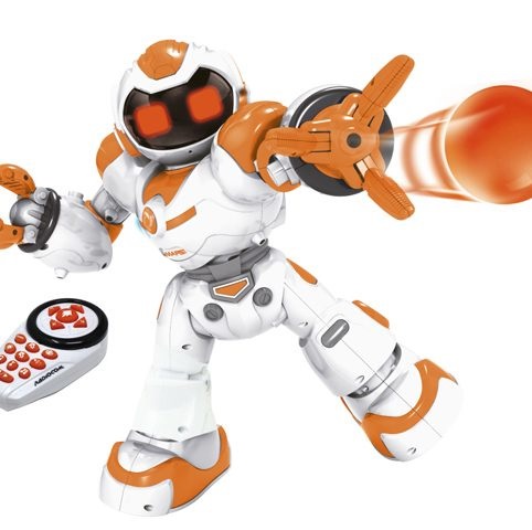 ODS Radiocom Mars 1 ECO - Robot Radiocomandato Infrarossi, Alto 40 cm, Funzione Sparapalline, Balla e Fischia, Età Consigliata 5 Anni
