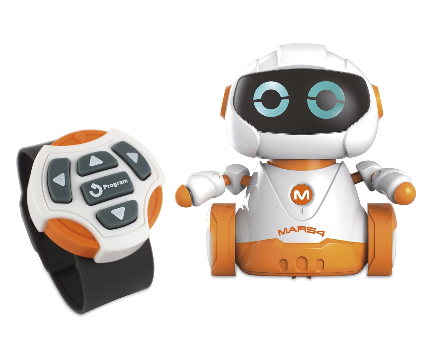ODS Radiocom Mars 4 - Robot Radiocomandato ad Infrarossi con Controller da Polso a Forma di Orologio, Altezza 10 cm, Età Consigliata 5 Anni