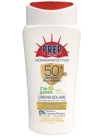 COSWELL SpA Prep Latte Solare SPF 50 per Pelli Sensibili - 200 ml