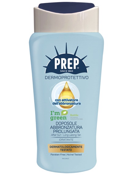 COSWELL SpA Prep Doposole Abbronzatura Prolungata 200 ml - Crema Idratante con Attivatore d'Abbronzatura