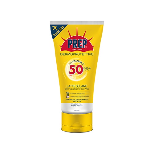 COSWELL Prep Latte Solare Dermoprotettivo SPF 50 - Formato Travel Size 50ml