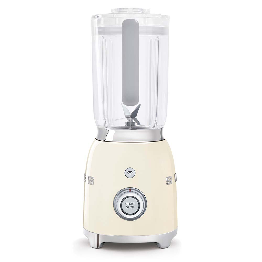 Smeg Frullatore da Tavolo 50's Style Panna BLF01CREU - 800W, 1,5L, 4 Velocità, Funzioni Smoothie, Pulse e Tritaghiaccio