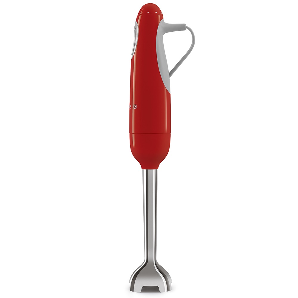 Smeg Frullatore a Immersione HBF01RDEU Rosso 700W con Funzione Turbo e Sistema di Taglio Flowblend