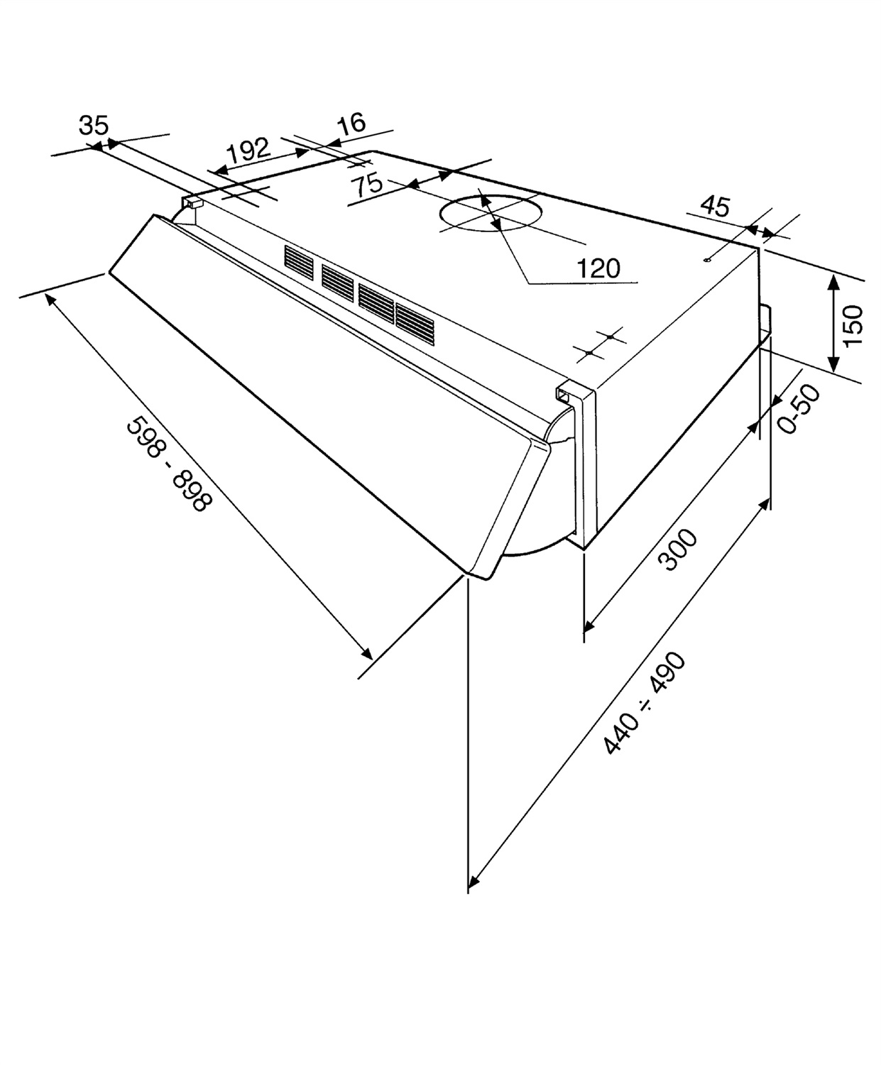 Smeg KSEIR92NE2 Cappa Integrata a Scomparsa Nero 89.8 cm 235 m³/h 3 Velocità Classe Energetica D