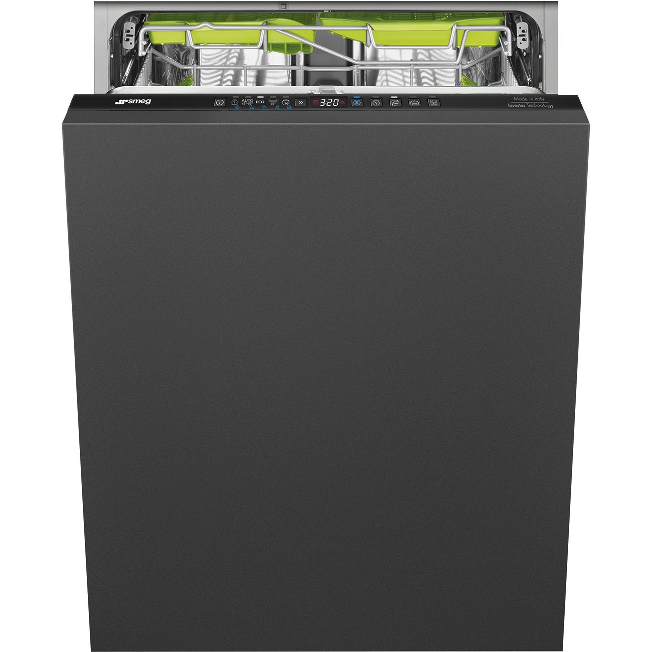 Smeg ST353BQL Lavastoviglie a Scomparsa Totale 60 cm, 14 Coperti, Classe Energetica B, Nero