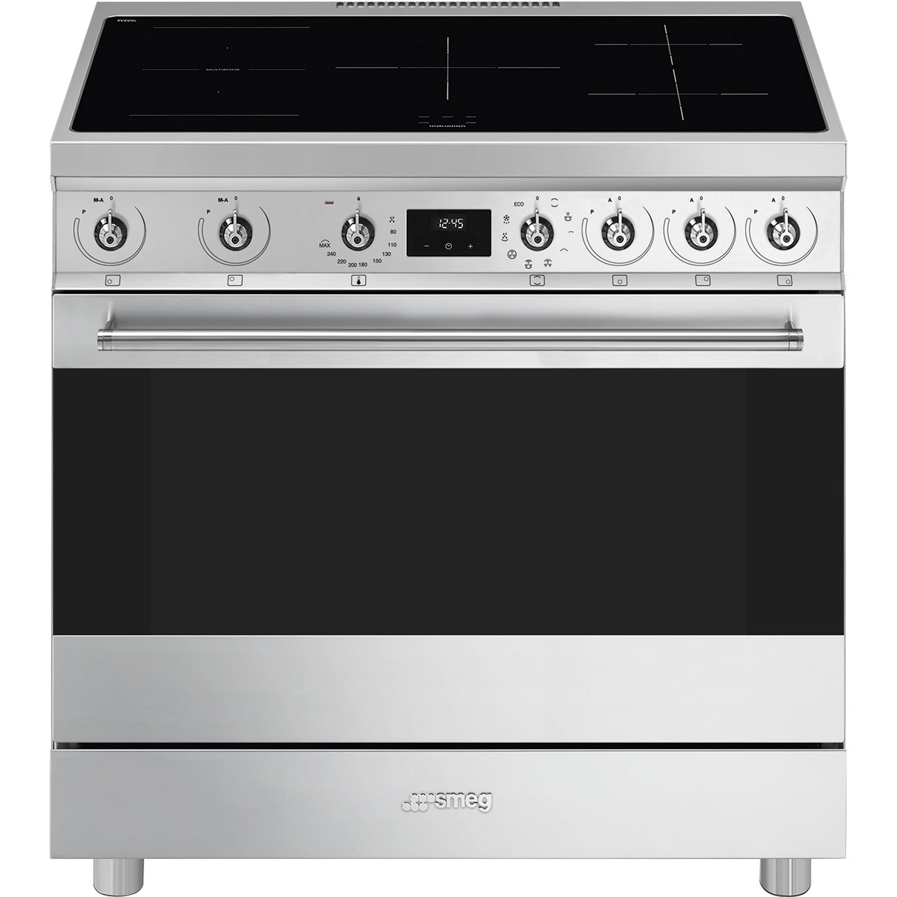 Smeg Cucina C9IMX2 con forno termoventilato e piano cottura a induzione in acciaio inox 90x60 cm