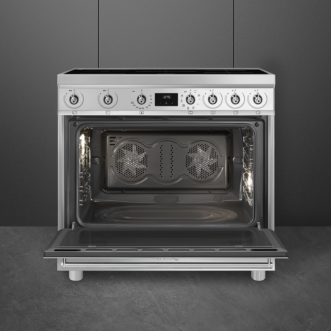 Smeg Cucina C9IMX2 con forno termoventilato e piano cottura a induzione in acciaio inox 90x60 cm