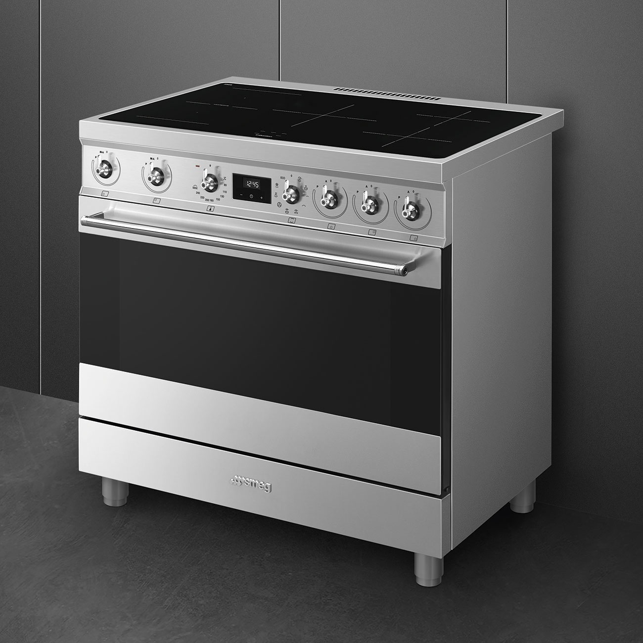 Smeg Cucina C9IMX2 con forno termoventilato e piano cottura a induzione in acciaio inox 90x60 cm