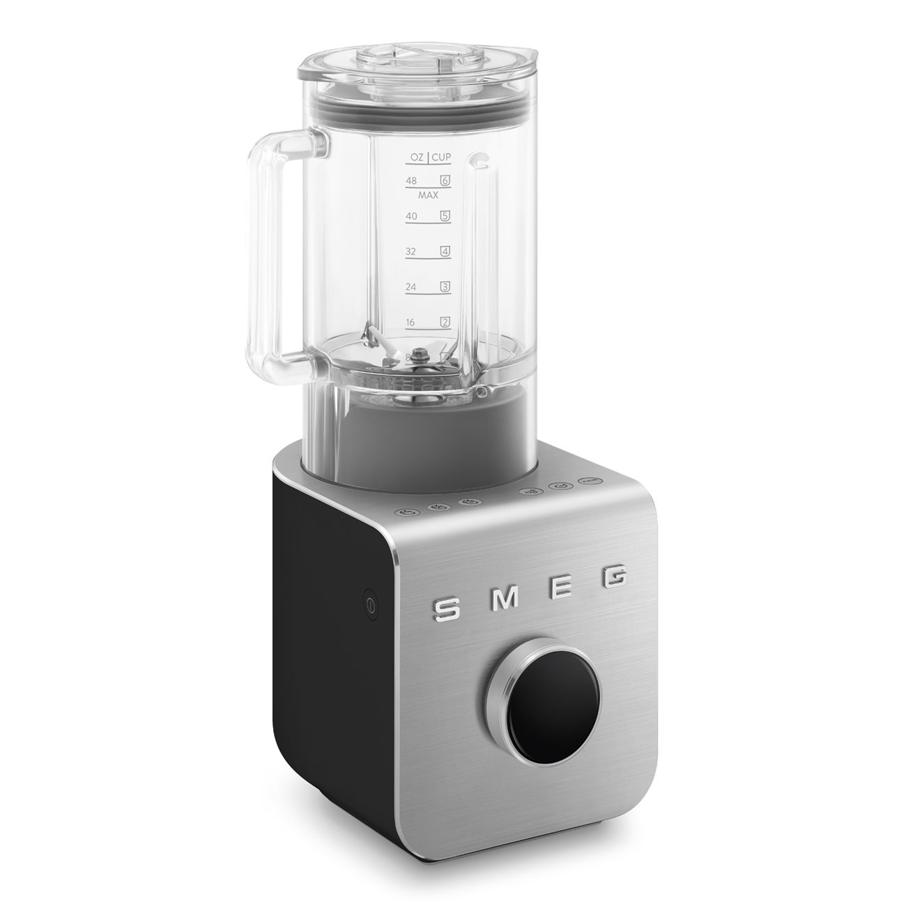 Smeg Frullatore BLC01BLMEU Nero 1400 W con Funzione Pulse, 5 Programmi Preimpostati e Caraffa Rimovibile
