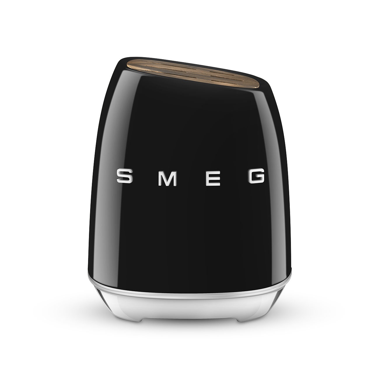 Smeg Ceppo Portacoltelli 50's Style - Nero Lucido KBSF02BL con 6 Coltelli in Acciaio Inox