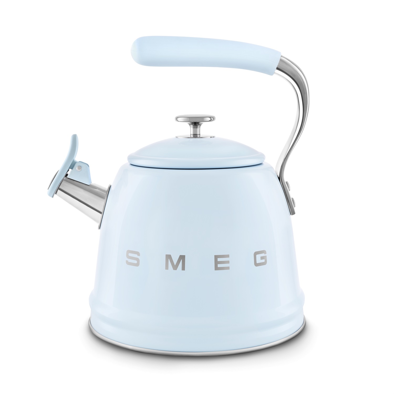 Smeg Bollitore 50's Style Azzurro Lucido WKF01PB - Capacità 2,3L, Acciaio Inox, Compatibile con Induzione