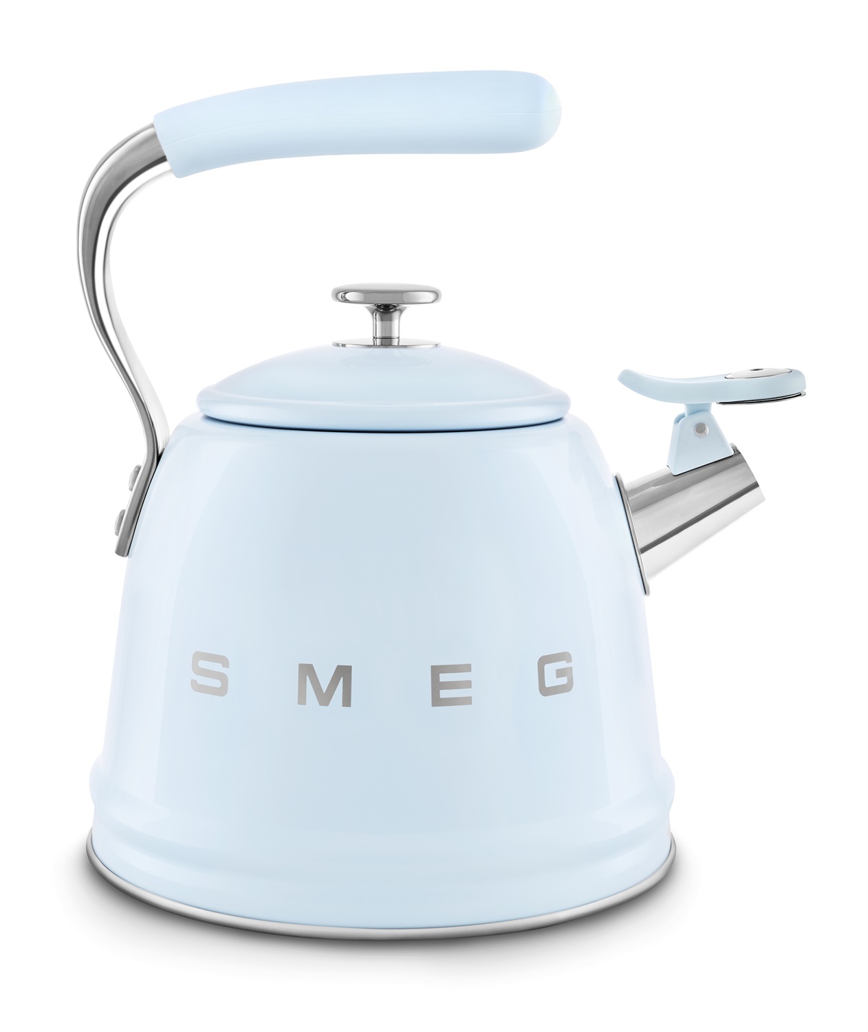 Smeg Bollitore 50's Style Azzurro Lucido WKF01PB - Capacità 2,3L, Acciaio Inox, Compatibile con Induzione