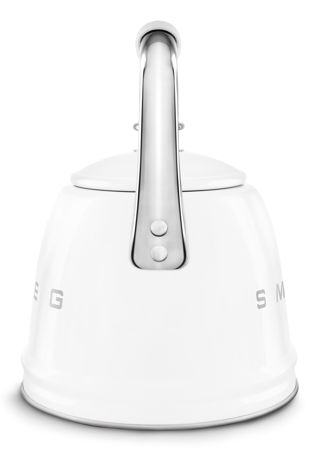 Smeg Bollitore con Fischio 50's Style - Bianco Lucido - WKF01WH, Capacità 2,3L, Acciaio Inox, Compatibile con Induzione