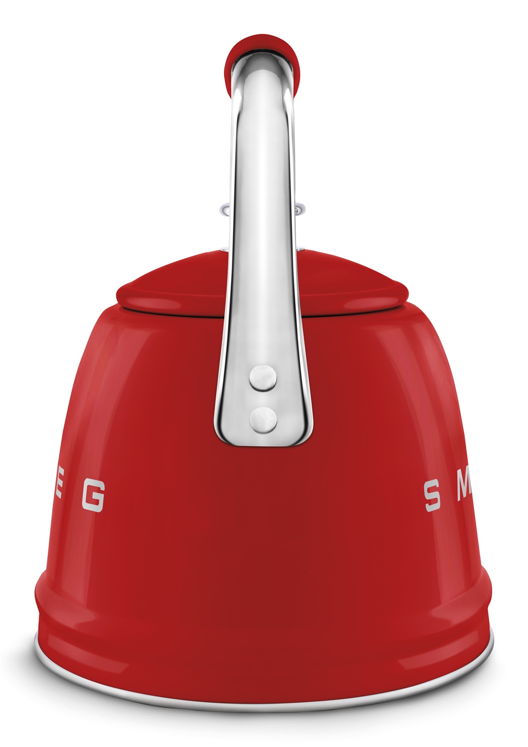 Smeg Bollitore con Fischio 50's Style Rosso LUCIDO WKF01RD - Capacità 2,3L, Acciaio Inox, Compatibile con Induzione