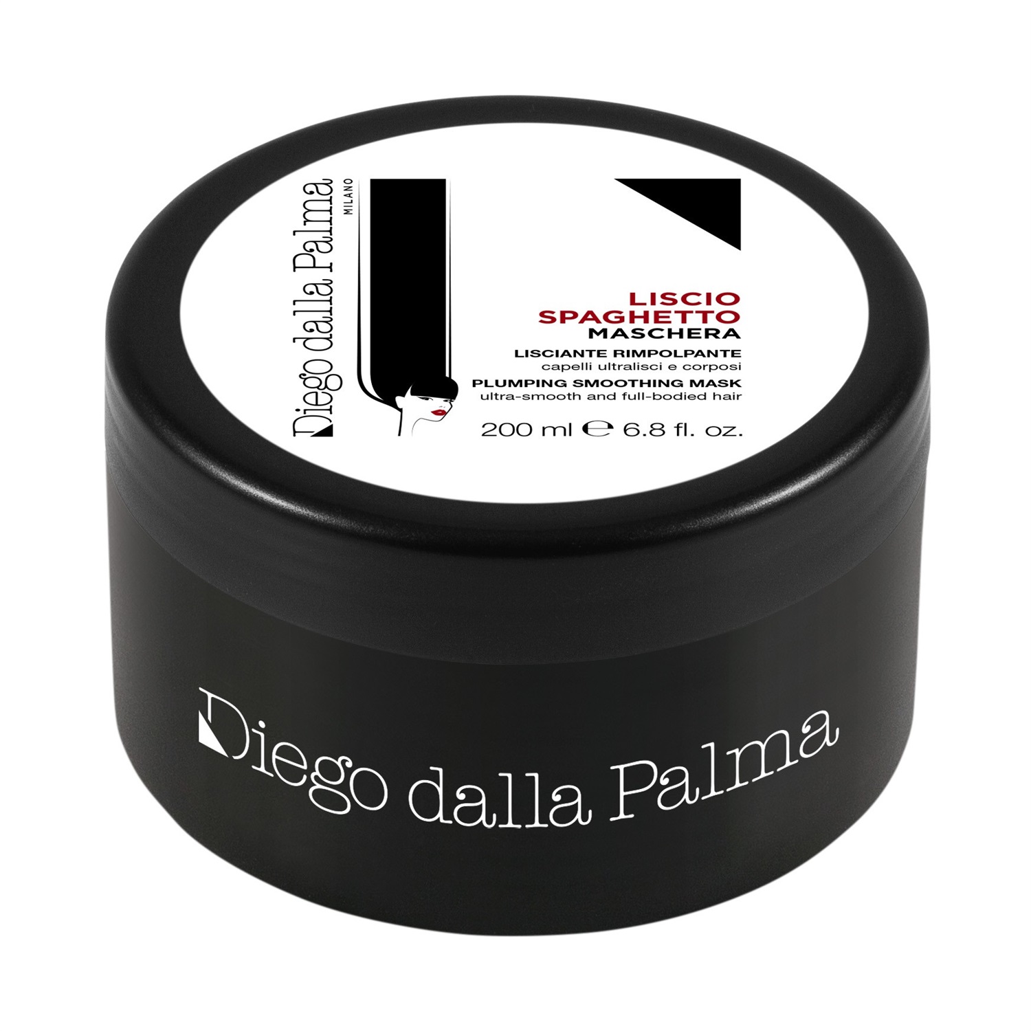 Diego Dalla Palma Lisciospaghetto - Maschera Lisciante Rimpolpante con Acido Ialuronico e Glicogeno Marino, 200ml