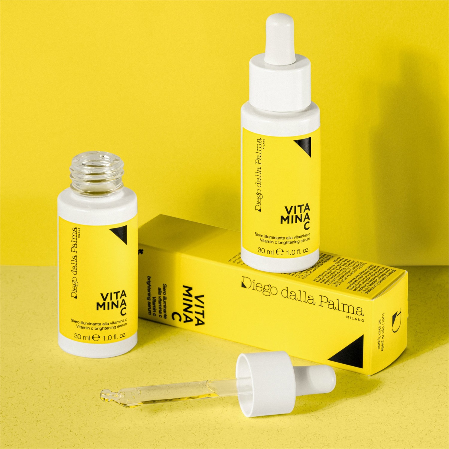 Diego Dalla Palma Siero Illuminante alla Vitamina C 30ml - Antimacchia e Schiarente per Tutti i Tipi di Pelle