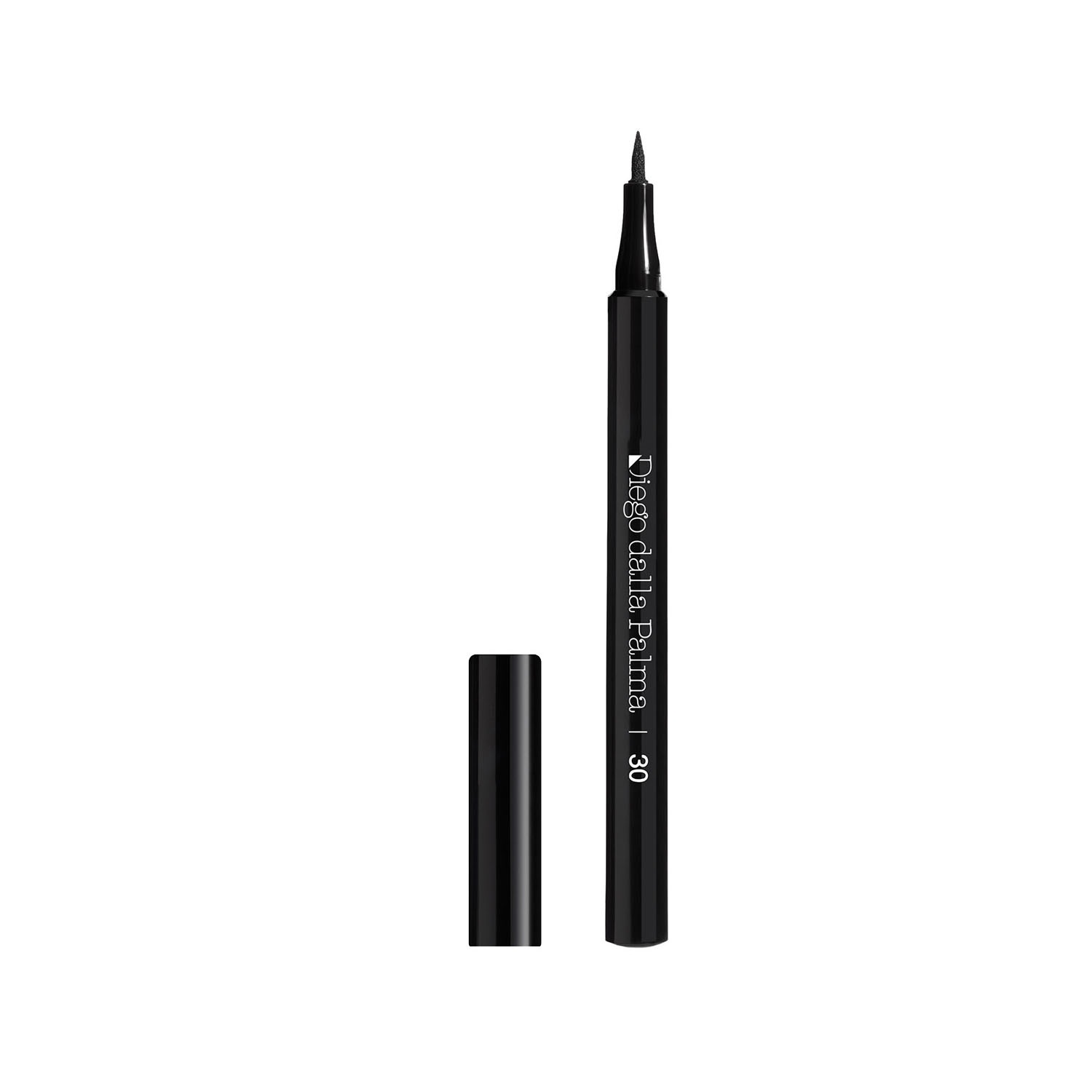 Diego Dalla Palma Makeupstudio - Eyeliner Water Resistant 30 Nero - 1 ml, Applicazione Facile e Lunga Tenuta