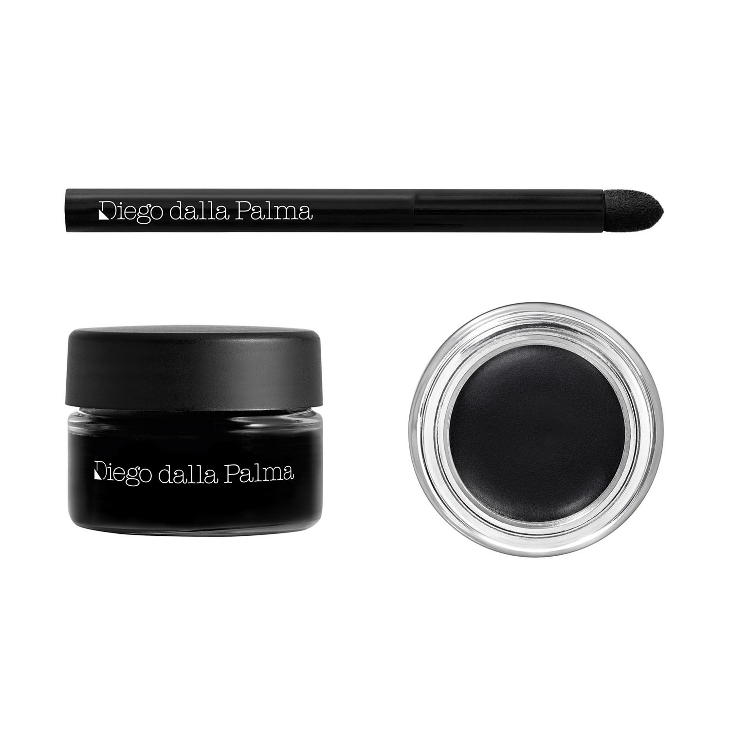 Diego Dalla Palma Kajal ed Eyeliner Water Resistant Nero 3,2 g - Texture Cremosa e Lunga Tenuta