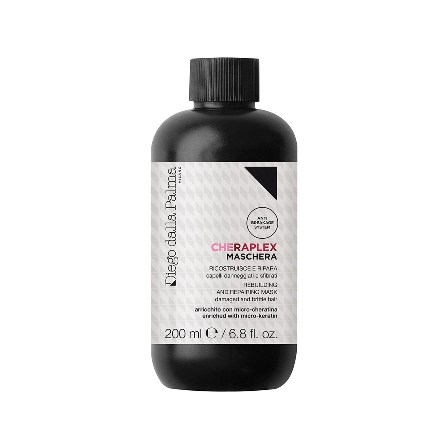 Diego Dalla Palma Cheraplex - Maschera Ricostruisce e Ripara 200 ml, Trattamento Districante con Cheratina per Capelli Danneggiati