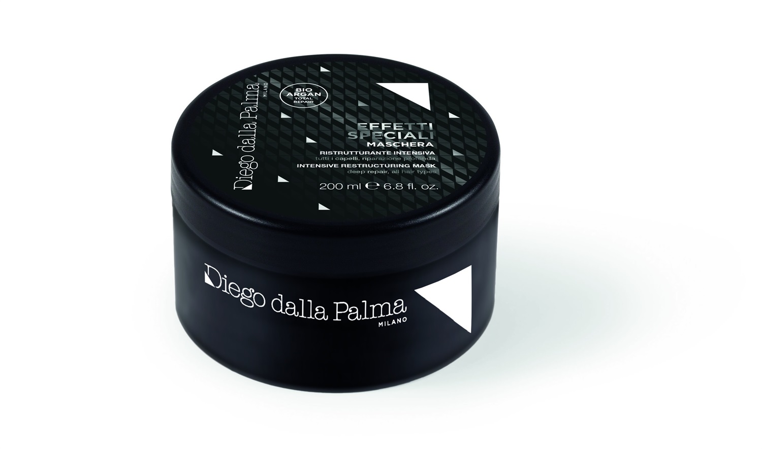 Diego Dalla Palma Maschera Ristrutturante Intensiva 200ml - Trattamento Riparatore con Bio-Argan Total Repair e Oli di Semi di Lino
