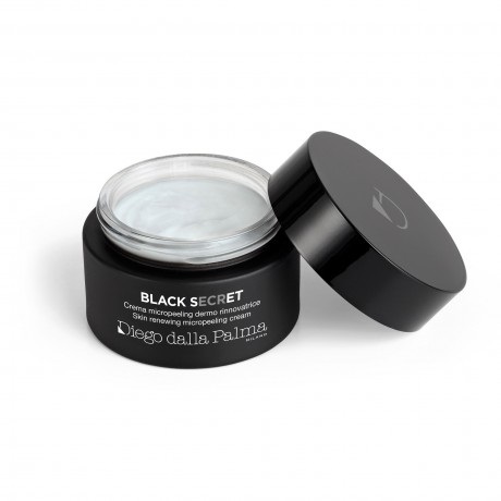 Diego Dalla Palma Black Secret - Crema Micro Peeling Dermo Rinnovatrice 50 ml, Unisex, Antirughe, Rinfrescante, Levigante