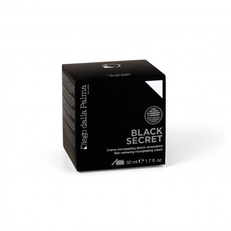 Diego Dalla Palma Black Secret - Crema Micro Peeling Dermo Rinnovatrice 50 ml, Unisex, Antirughe, Rinfrescante, Levigante