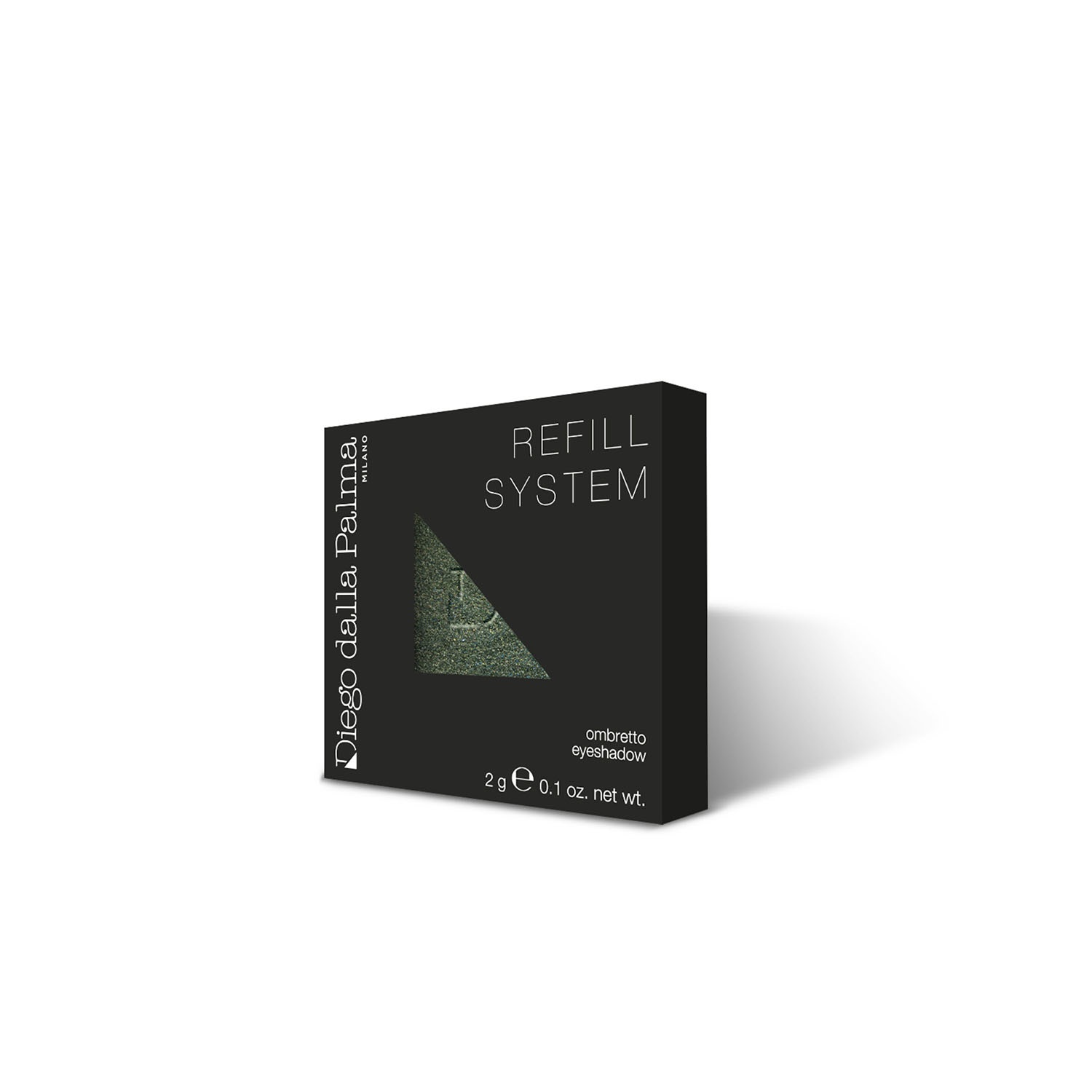 Diego Dalla Palma Ombretto Perlato 123 - Iridescent Green, Texture Extra Pearl, Alta Pigmentazione, Facile da Applicare