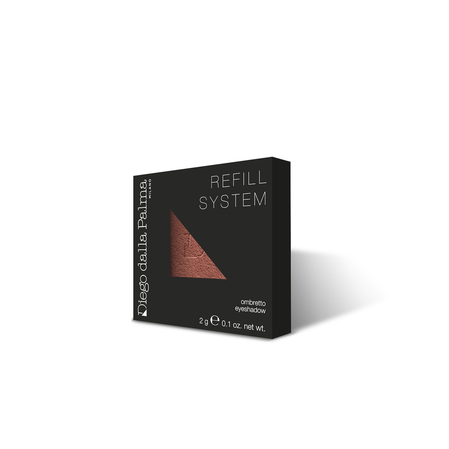 Diego Dalla Palma Ombretto Opaco Red Hazelnut 164 - Texture Matt, Ultra Opaco, Rilascio Colore Immediato, Alta Sfumabilità e Modulabilità