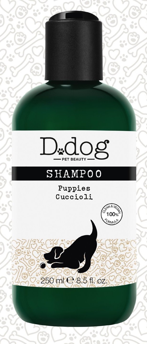 Diego Dalla Palma D-Dog Shampoo Cuccioli 250 ml - Shampoo-latte Delicato con Pantenolo e Proteine di Riso, pH Fisiologico