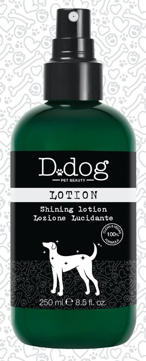 Diego Dalla Palma Lozione Lucidante 250 ml - Lozione Bifasica 3 in 1 Idratante, Sciogli Nodi, Lucidante per Cani