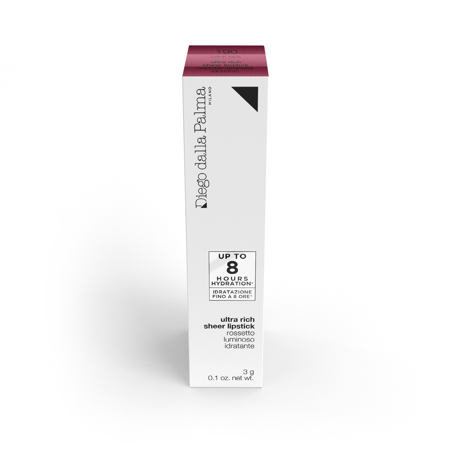 Diego Dalla Palma Ultra Rich Sheer Lipstick 190 Dark Side - Rossetto Luminoso Idratante 3g