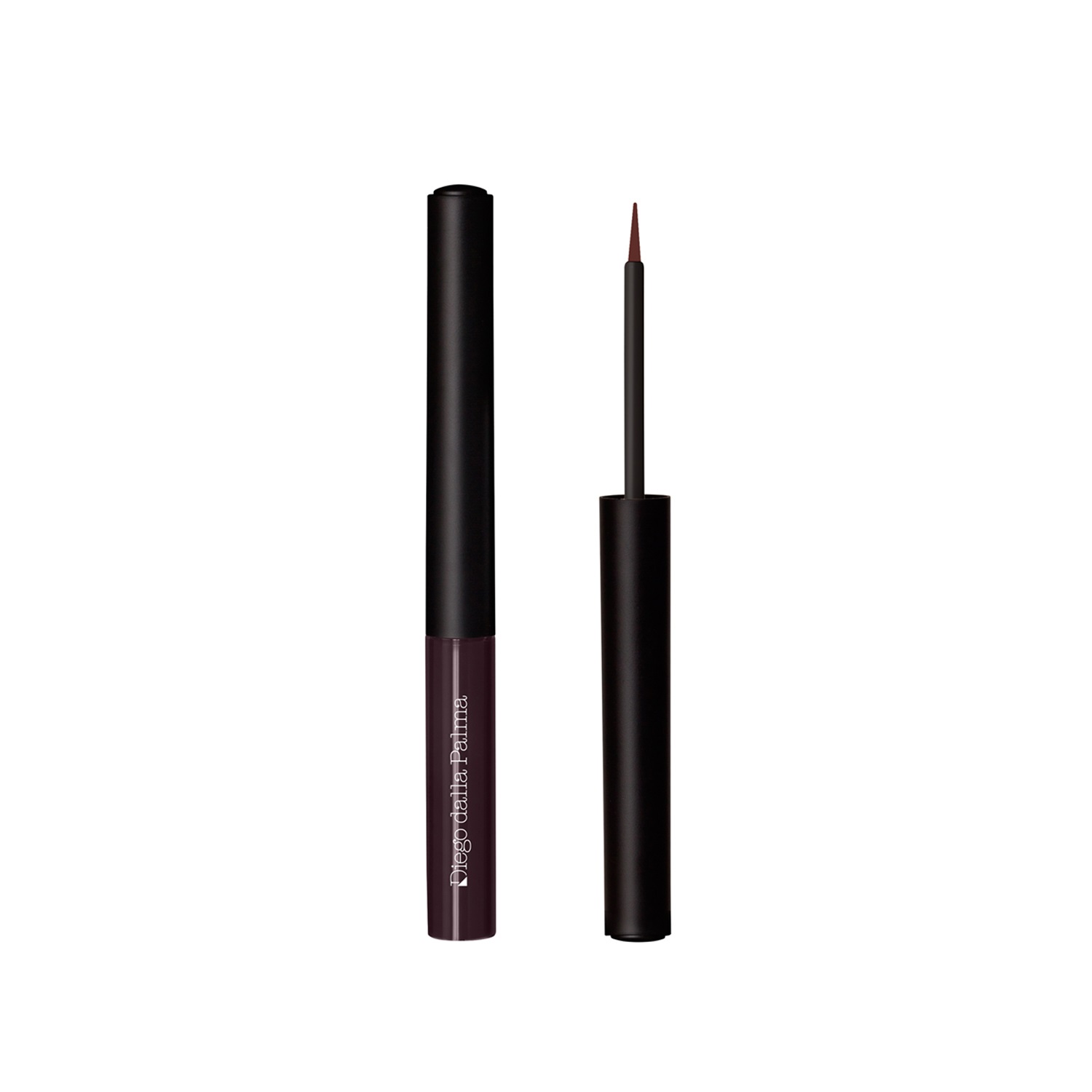 Diego dalla Palma Eyeliner Semipermanente 44 Rouge Noir - 1,5 ml, Texture Fluida ed Elastico, Applicatore a Punta Sottile