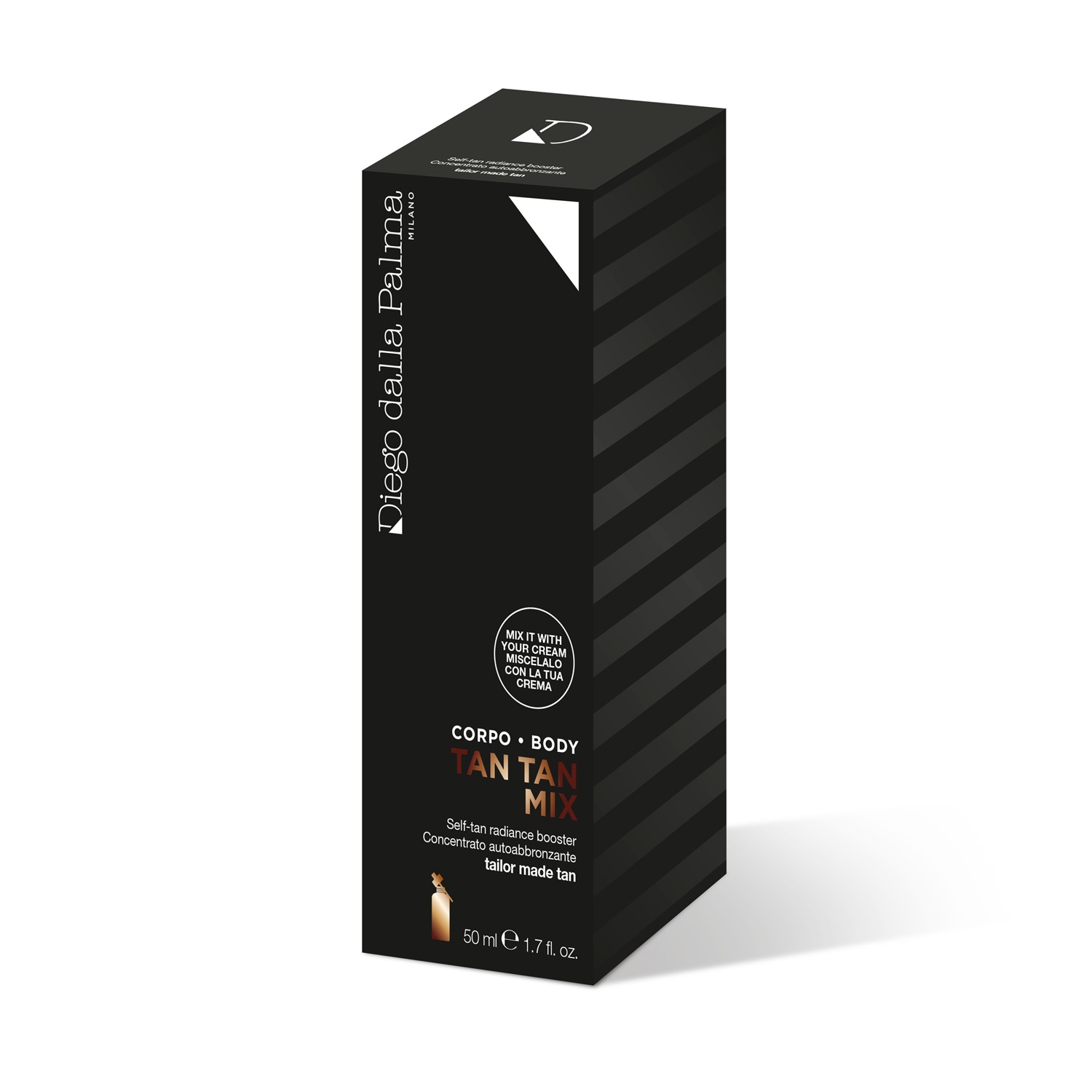 Diego Dalla Palma Tan Tan Mix Gocce Autoabbronzanti Corpo 50 ml - Formulazione Ultra Concentrata per un Effetto Naturale e Intensità Modulabile