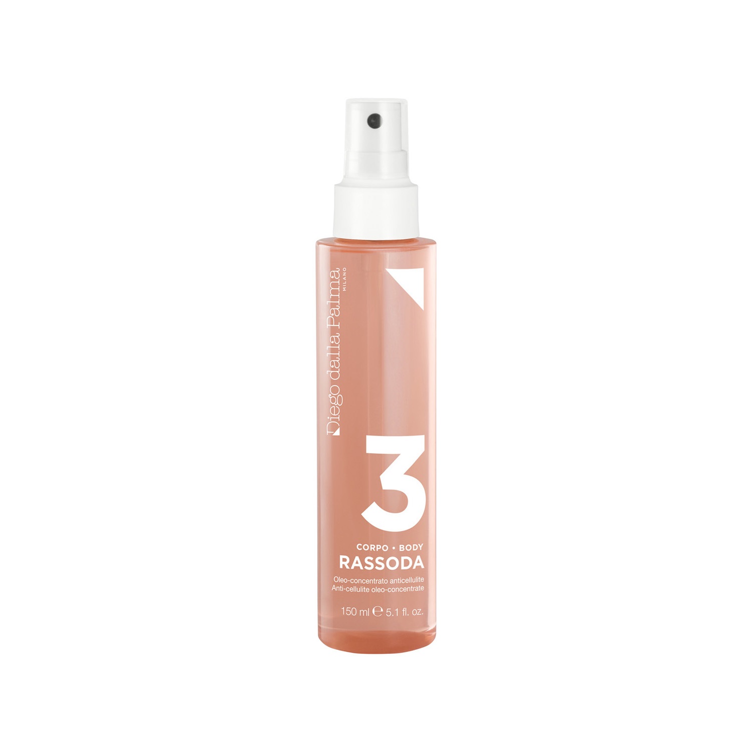 Diego Dalla Palma 3. Rassoda Oleo-Concentrato Anticellulite 150 ml - Olio Rassodante, Idratante e Levigante per Pelle Universale