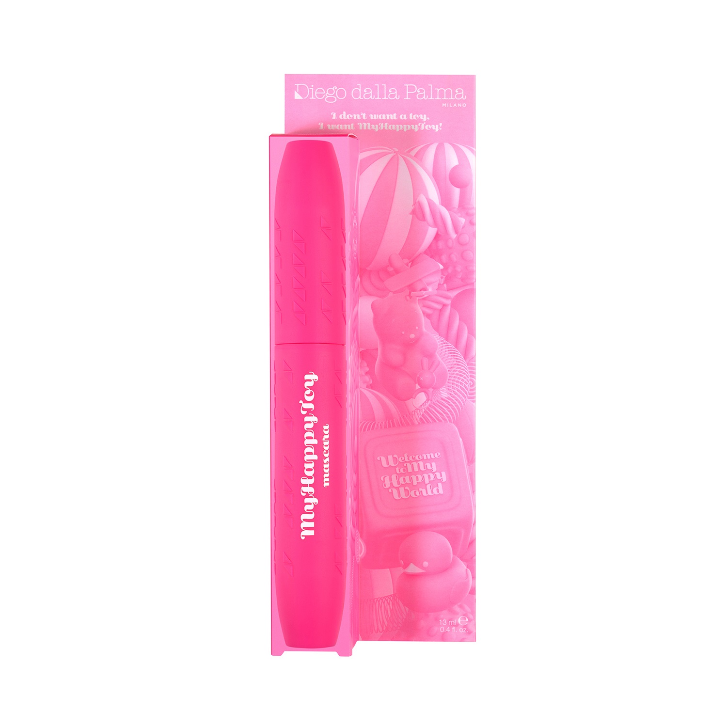 Diego Dalla Palma My Happy Toy Mascara - Mascara volumizzante Nero 13 ml con effetto push-up e alta definizione