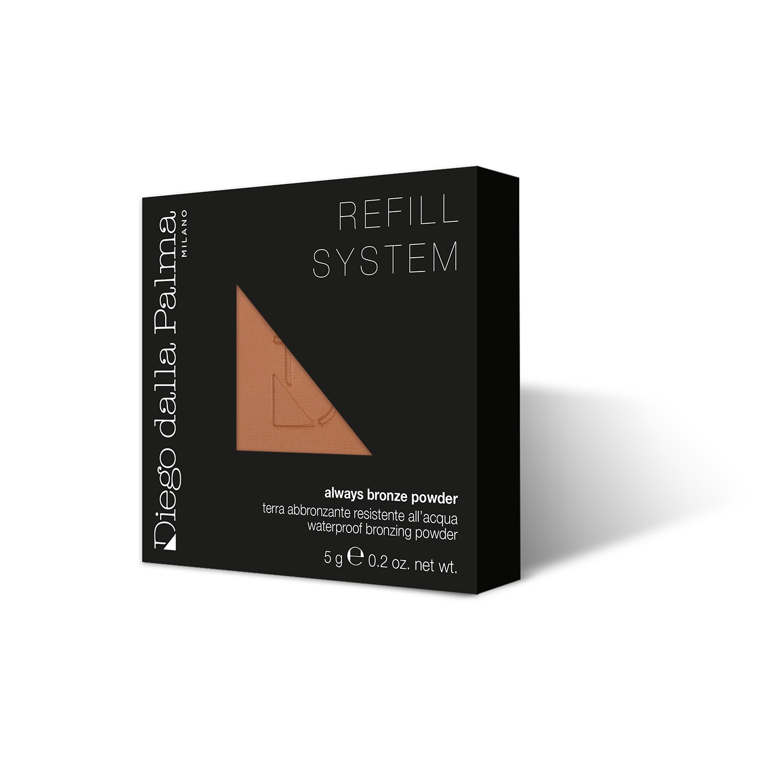 Diego Dalla Palma Always Bronze - Terra Abbronzante Resistente all'Acqua 113 Cacao Chiaro - Polvere Compatta, Texture Innovativa e Leggera, Facile da Sfumare