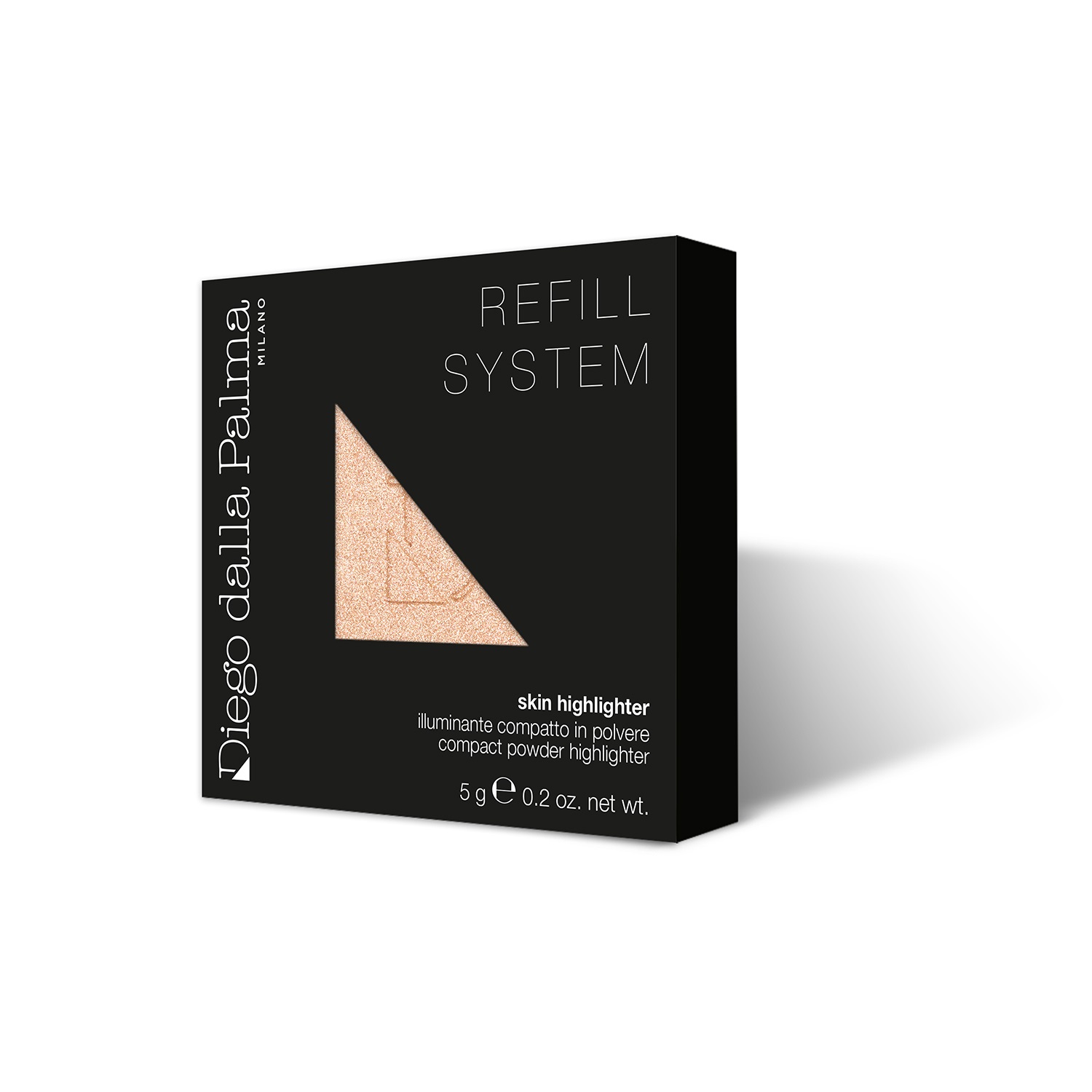 Diego Dalla Palma Skin Highlighter Illuminante Compatto in Polvere 133 Champagne - 5g, Texture Ultra Sottile, Effetto Seconda Pelle