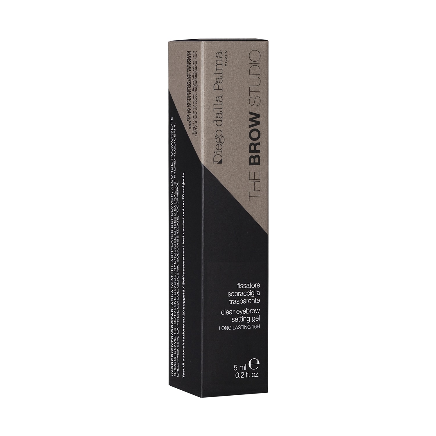 Diego Dalla Palma Fissatore Sopracciglia Gel Trasparente Lunga Tenuta 16H 5ml - Formula Invisibile per Modellare e Fissare