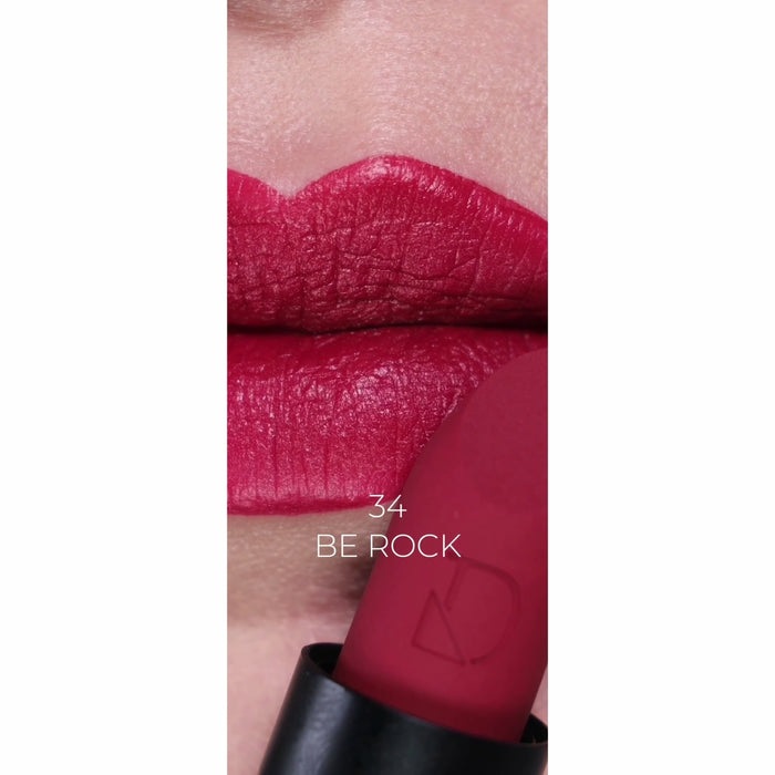 Diego Dalla Palma Il Rossetto Lumi-Matt Refill System 34 Be Rock Bordeaux 4g - Finish Opaco e Cremoso con Tenuta Fino a 8 Ore