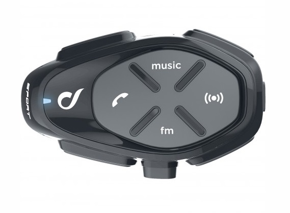 Interphone Sport - Interfono Bluetooth da casco per moto, fino a 4 motociclisti, distanza 1 km, autonomia 20 ore, impermeabile, compatibile con MP3 e GPS