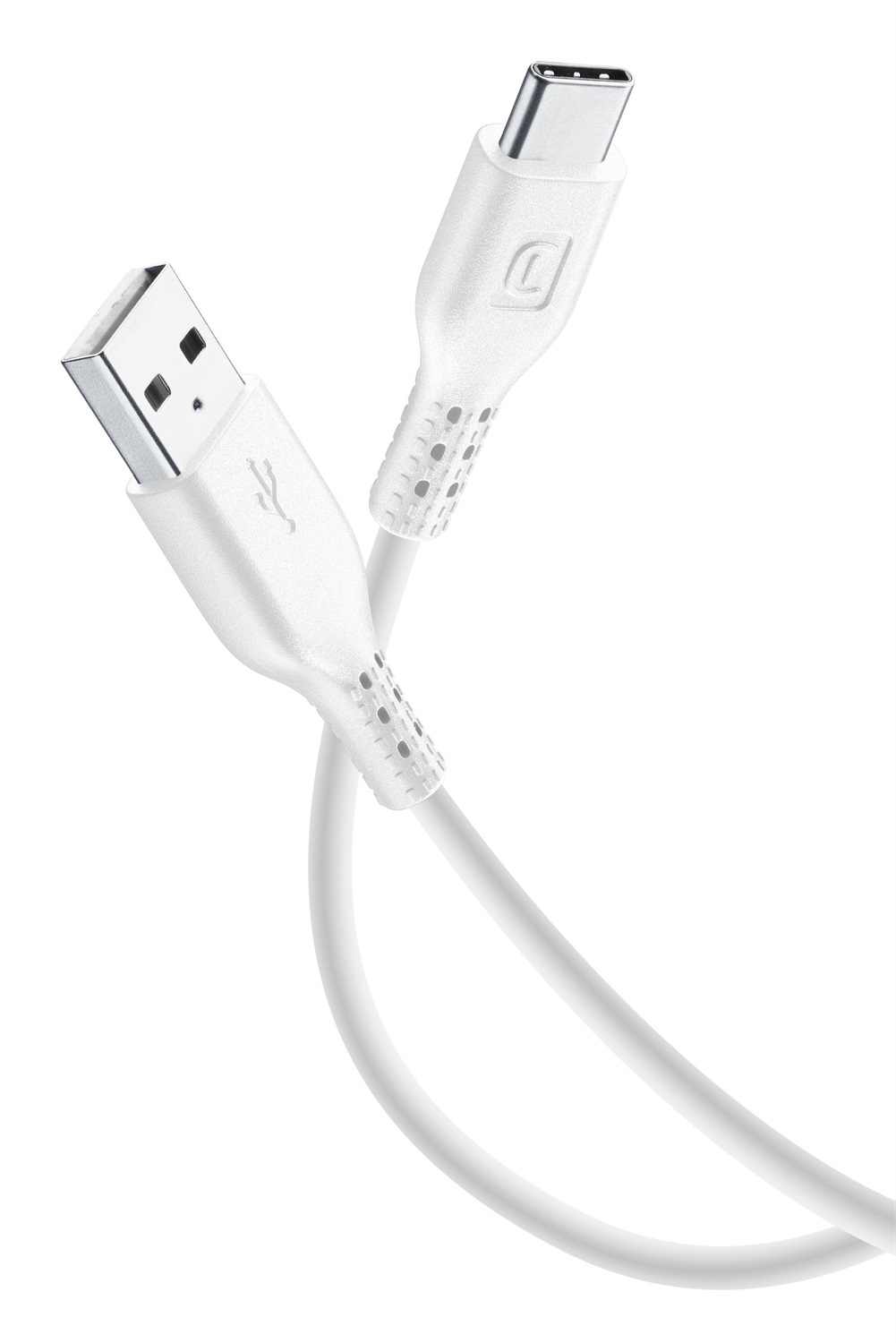 Cellularline Cavo Dati USB 1,2 m USB A e USB C Bianco - Ricarica e Sincronizzazione