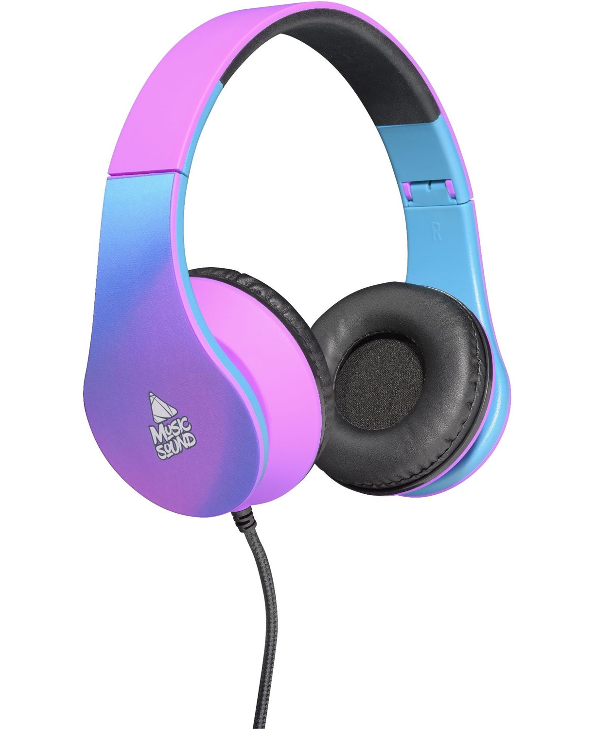 Music Sound Cuffie on Ear Viola con Archetto Estensibile e Jack 3.5 mm - Padiglioni Morbidi per un Comfort Prolungato